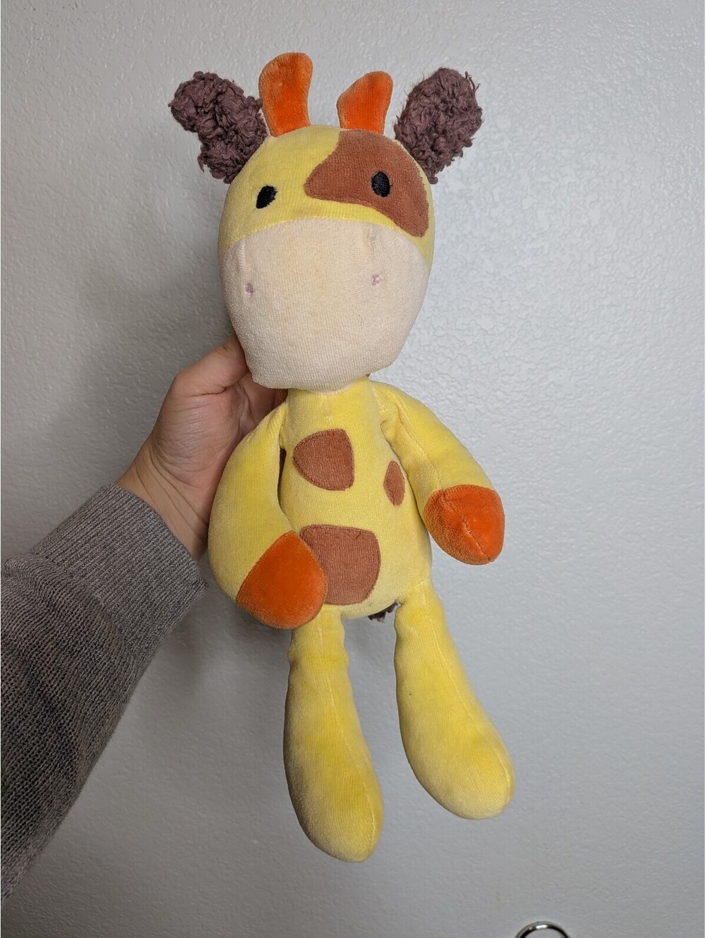 Bears for Humanity Organic Cotton Giraffe Plush Yellow Stuffed Animal 2016